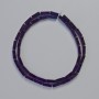 Hämatit-Perlen rechteckig 9×3 mm ± violett, Strang