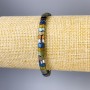 Armband aus Hämatit, Schlangen-Design, Durchmesser 5×3 mm, Länge ca. 18 cm, Stretch