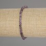 Armband aus Amethyst, facettierte Kugeln, Durchmesser ca. 4 mm, Länge ca. 18 cm, Stretch
