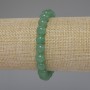 Nephrit-Armband, glatte Kugeln, Durchmesser 8 mm, Länge 18 cm, Stretcharmband
