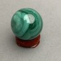 Malachit-Souvenirkugel, Durchmesser ca. 29 mm ±, Gewicht ca. 49 g