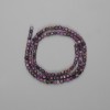 Charoit-Perlen, facettierte Würfelform, 3×3 mm, Länge ca. 39 cm ±, auf Schnur