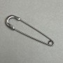 Nadelbrosche 20 × 77 mm ± Metallfarbe Dunkelstahl