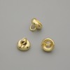 Preis pro Stück: Goldfarbene Endkappe für Perlen, Durchmesser ca. 7 x 1 mm, Loch ca. 3 mm+
