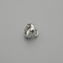 Endkappe für Perle, Farbe Silber, Durchmesser 8×1 mm, Lochdurchmesser ca. 3 mm