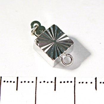 (18 mm) Quadratischer Armbandverschluss mit Feststeller