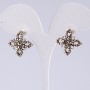 Ohrringe unter «Tropfen-Silber», Durchmesser 2 cm