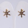 Ohrringe mit Tropfen-Silber, 2 cm Durchmesser