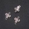 Schmuckzubehör Anhänger Elefant 15×22 mm Verpackung 20 g ±16 Stück