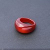 Ring aus natürlichem Karneol, Höhe 6,5–15 mm, Breite 4–8 mm, Durchmesser 19 mm