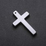 Kreuzanhänger aus Hämatit 27×43×4 mm
