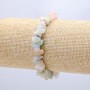 Elastisches Armband aus Morganit, Morganit-Chips 8 mm, Umfang 18 cm