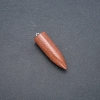 Kugelpendant aus Aventurin 'Goldener Sand' (synthetisch) 13×40×45 mm (+-)