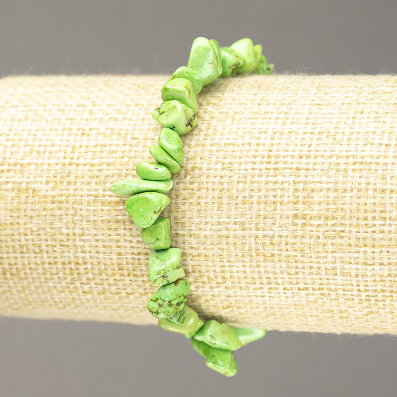 Elastisches Armband aus getöntem Howalit – feine Mineralfragmente, Durchmesser ca. 6 mm