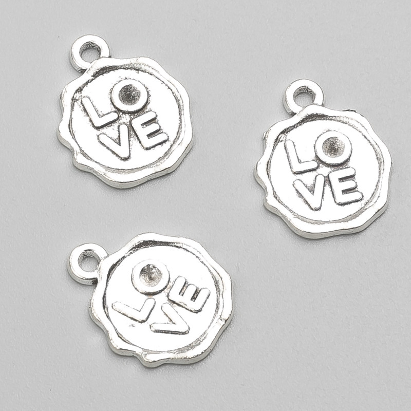 Anhänger Love 17×13 mm, Packung 19 Stück ±