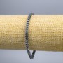 Hämatit-Blume Armband, Durchmesser ca. 4×3 mm, Länge 18 cm (Stretch)