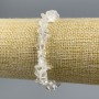 Armband aus Bergkristallsplittern, Durchmesser 6–8 mm ±, Länge 18 cm ±